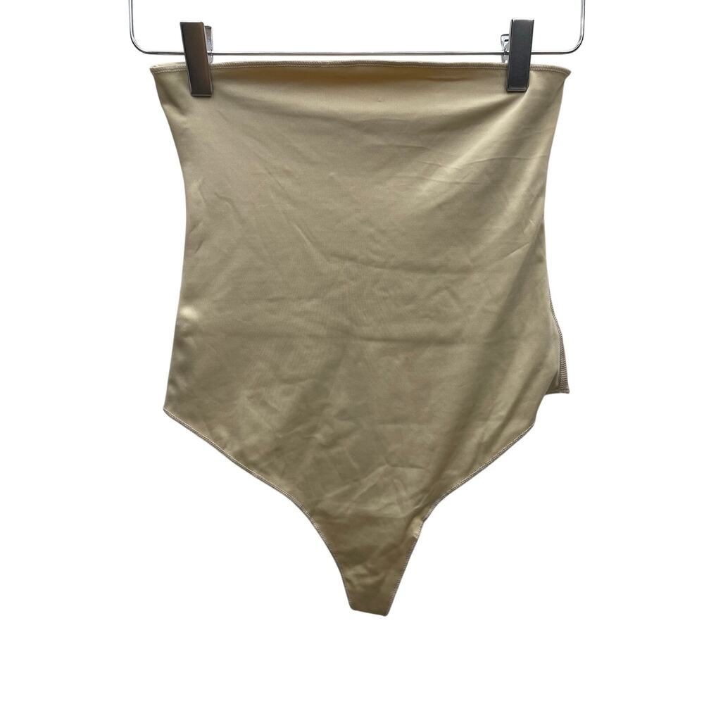 Spanx Hide & Sleek Hi-Rise Lace-Trimmed Thong Panty Shape-Wear Size Large